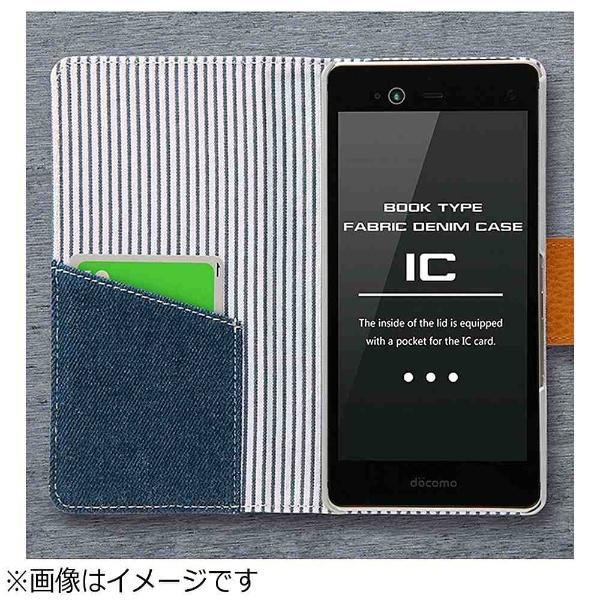レイアウト arrows NX F-01J用　手帳型ケース ファブリック デニム　アイスブルー　RT-ARJ1FBC5/IA 【864】 [振込不可] | ray-out | 03