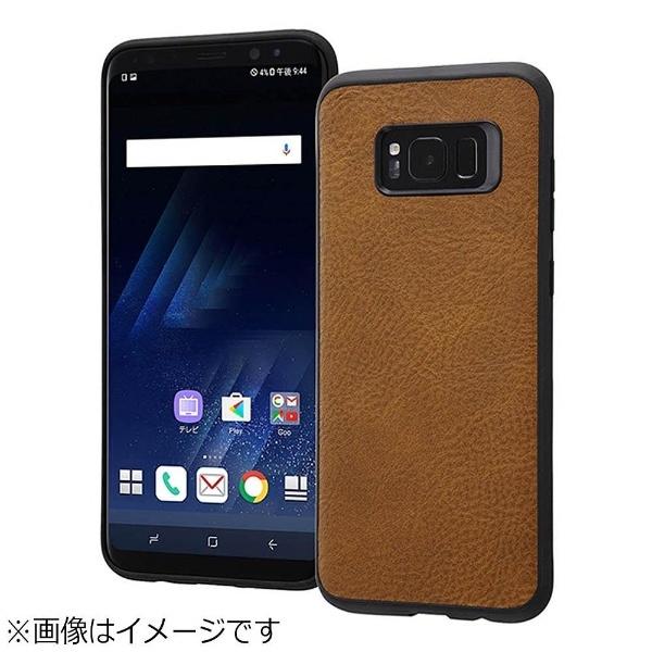 レイアウト Galaxy S8+用　オープンレザーケース スマート　ダークブラウン　RT-GS8PLC12/DK [振込不可] | ray-out | 01