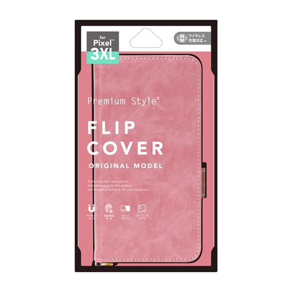 PGA GooglePixel3XL用フリップカバー PG-PX3XLFP03PK ダスティピンク 【864】 [振込不可] | PGA | 01