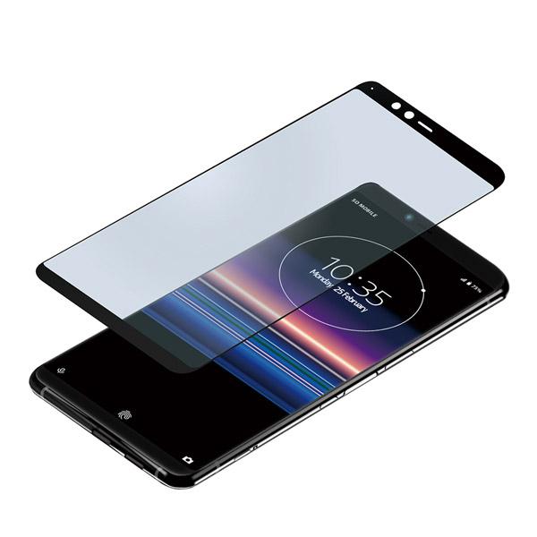 PGA Xperia 1用 3D液晶全面保護ガラス ブルーライト/アンチグレア PG-XP1GL04 【852】 [振込不可] | PGA | 02