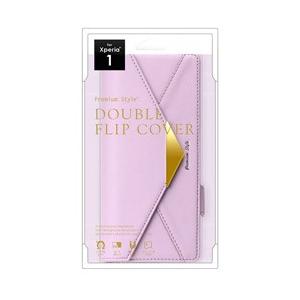 PGA Xperia 1用 ダブルフリップカバー レター型 パープル PG-XP1FP07PP [振込不可] | PGA