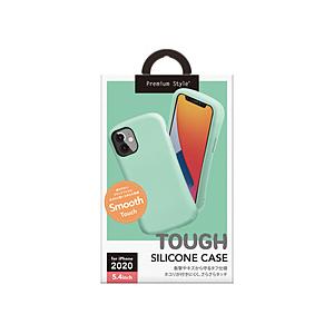 PGA iPhone 12 mini 5.4インチ対応 シリコンタフケース ミントグリーン PG-20FSC08GR | PGA