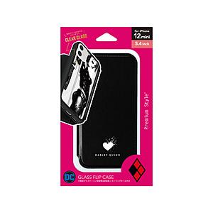 PGA iPhone 12 mini用 ガラスフリップケース [ハーレイ・クイン] PG-WGF20F05HLQ 【864】 | PGA