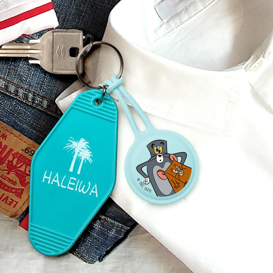 PGA AirTag用 抗菌シリコンストラップ Premium Style トムとジェリー/ブルー PG-WATSC01TAJ | PGA | 04