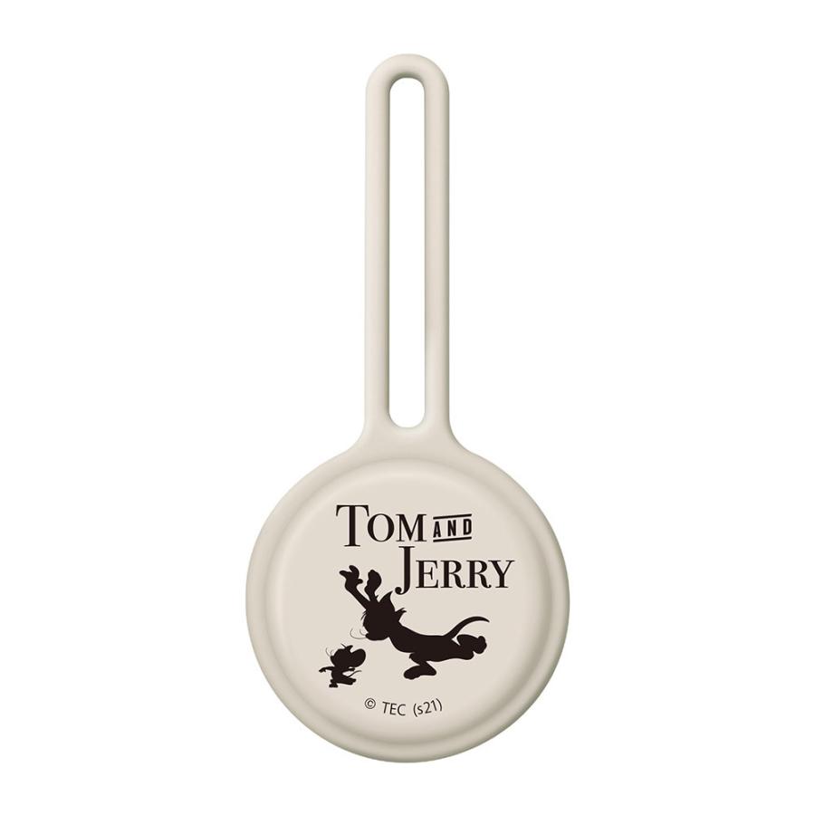 PGA AirTag用 抗菌シリコンストラップ Premium Style トムとジェリー/ベージュ PG-WATSC03TAJ | PGA | 02