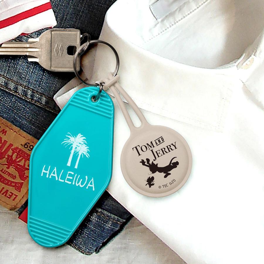 PGA AirTag用 抗菌シリコンストラップ Premium Style トムとジェリー/ベージュ PG-WATSC03TAJ | PGA | 04