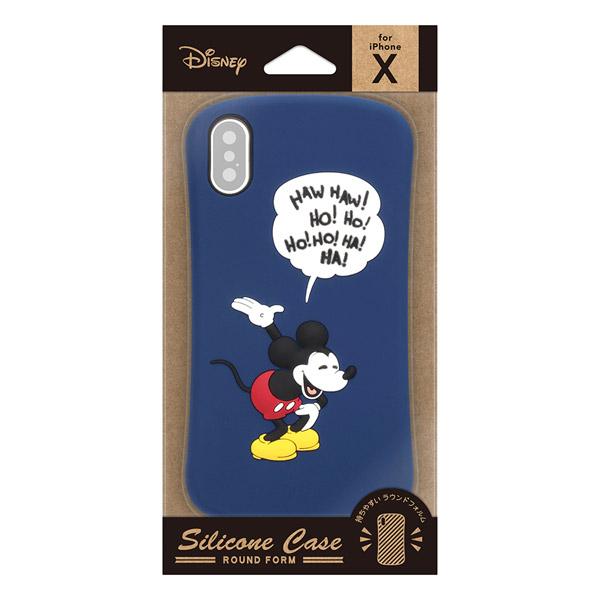 PGA iPhoneX用 シリコンケース ミッキーマウス／ネイビー PG-DCS376MKY PG-DCS376MKY 【864】 [振込不可] | PGA | 02