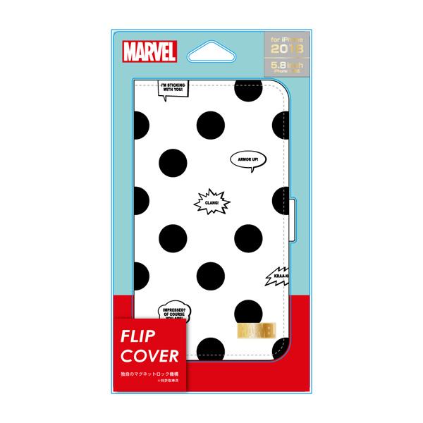 PGA iPhone XS用 5.8用 フリップカバー アベンジャーズ ホワイト PG-DFP566AVG アベンジャーズ ホワイト 【864】 [振込不可] | PGA | 01