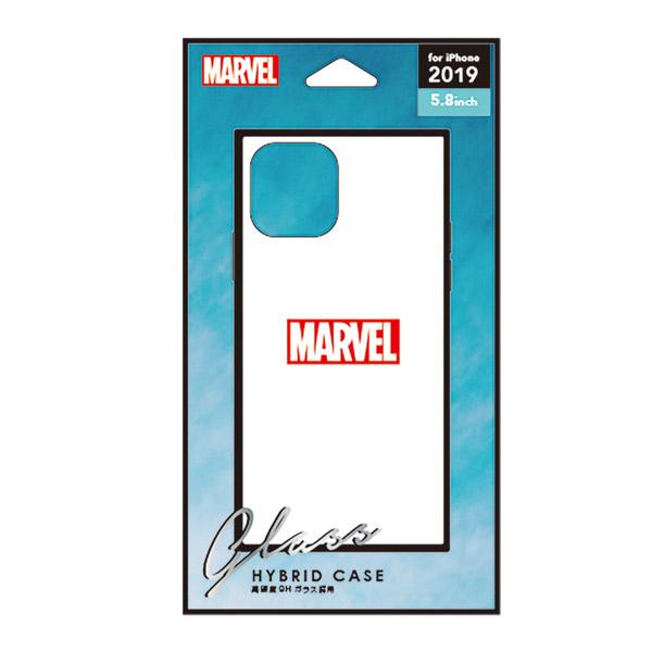 PGA iPhone 11 Pro 5.8インチ　ガラスハイブリッドケース　ロゴ　ホワイト PG-DGT19A10MVL [振込不可] | PGA | 01