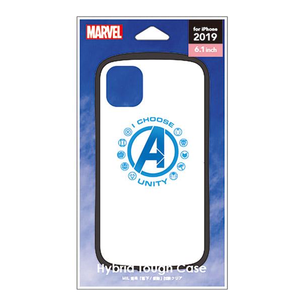 PGA iPhone 11 6.1インチ 用　ハイブリッドタフケース　 アベンジャーズ ホワイト PG-DPT19B10AVG 【852】 [振込不可] | PGA | 01