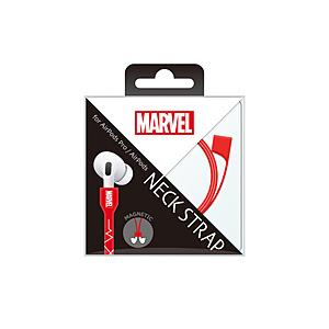 PGA AirPods Pro/AirPods用 ネックストラップ  MARVELロゴ/レッド PG-DNST02MVL | PGA