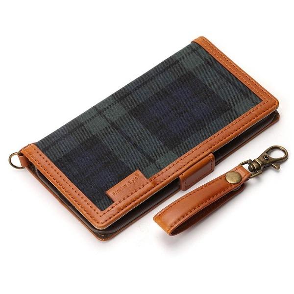 PGA iPhone X用　フリップカバー ファブリック生地　グリーン　PG-17XFP17GR 【864】 [振込不可] | PGA | 01