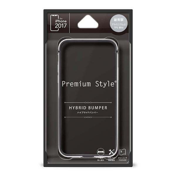 【在庫限り】 PGA iPhone X用　アルミ+TPUハイブリッドバンパー　シルバー　PG-17XBP05SV 【864】 [振込不可] | PGA | 02