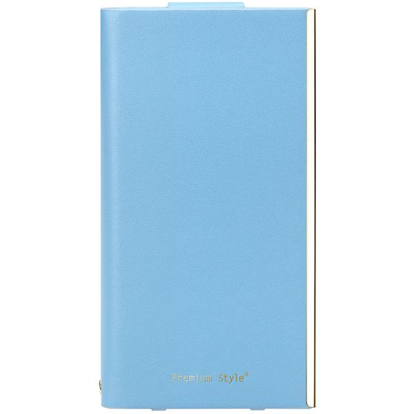 PGA iPhone X用 オールPUレザーフリップカバー ブルー PG-17XFP52BL ブルー PG-17XFP52BL ブルー 手帳型ケース Premium Style ブルー PG-17XFP52BL 【864】 | PGA | 03