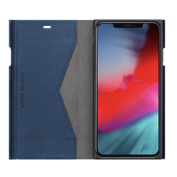 PGA iPhone XS MAX用 タフフリップカバー ブルー PG-18ZFP16BL ブルー 【864】 [振込不可] | PGA | 04