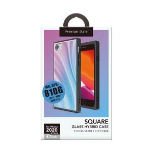 PGA iPhone SE（第2世代） ガラスハイブリッドケース パープル PG-20MGT13PP [振込不可] | PGA