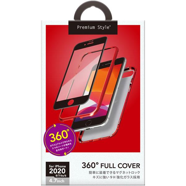 PGA iPhone SE（第2世代） 360度フルカバーケース レッド PG-20MFC04RD [振込不可] | PGA | 01