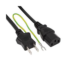 アイネックス 電源延長コード [2P オス→メス 3P] | 