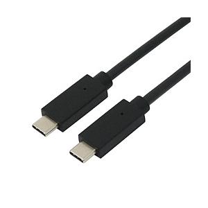 アイネックス USB-C ⇔ USB-Cケーブル [充電 /転送 /1.0m /PD100W /USB2.0]  ブラック U20CC-MM10P10 ［USB-C ⇔ USB-C］ | 