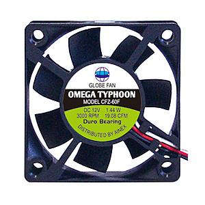 アイネックス ケースファン [120mm /1000RPM] OMEGA TYPHOON 60mm 標準タイプ   CFZ-60FB | 
