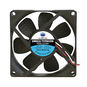 アイネックス ケースファン [80mm / 1400RPM] OMEGA TYPHOON 80mm 超静音タイプ  CFZ-80SB | 