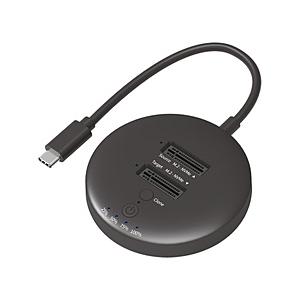 アイネックス HDE-21 SSDスタンド USB-C接続 クローン機能(Windows11対応) ブラック ［M.2対応 /NVMe /2台］ | 