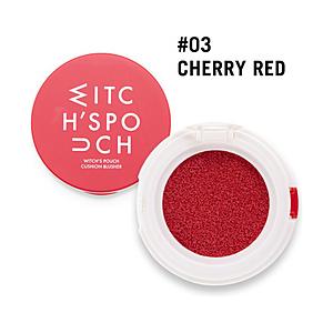 アスリーエイチ Witch’s Pouch（ウィッチズポーチ）クッションブラッシャー 4g  チェリーレッド WPCB-03 【852】 | 