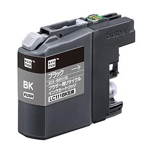 エコリカ 【リサイクル】 ［ブラザー：LC111BK（ブラック）対応］ 互換リサイクルインクカートリッジ ECI-BR111B | エコリカ