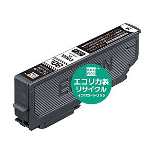 エコリカ 【リサイクル】 ［エプソン：ICBK80L（ブラック）対応］　リサイクルインクカートリッジ　ECI-E80L-B | エコリカ