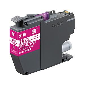 エコリカ ECI-BR3119M 互換リサイクルインクカートリッジ [ブラザー LC3119M] マゼンタ | エコリカ