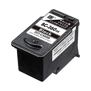 エコリカ 互換リサイクルインクカートリッジ [キヤノン BC-360] ブラック ECI-C360B | エコリカ