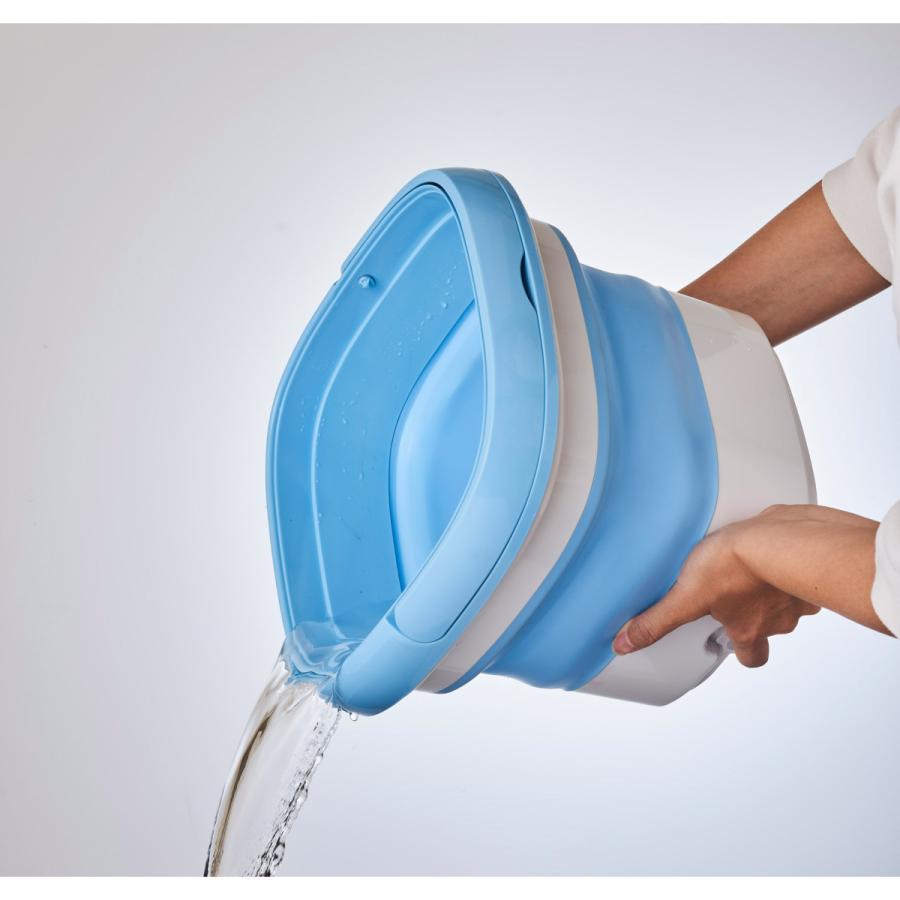 MICOL 折りたたみ洗濯機 Micol ライトブルー MB-015 ［乾燥機能無 /上開き］ |  | 07