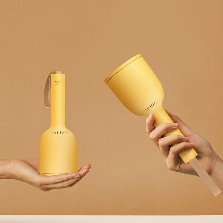 ラクオカ 吊るせるベル型 卓上掃除機＆毛玉取り器 ハンディ掃除機 Vaccumi バキューミ イエロー SP-V.R01-YL |  | 02