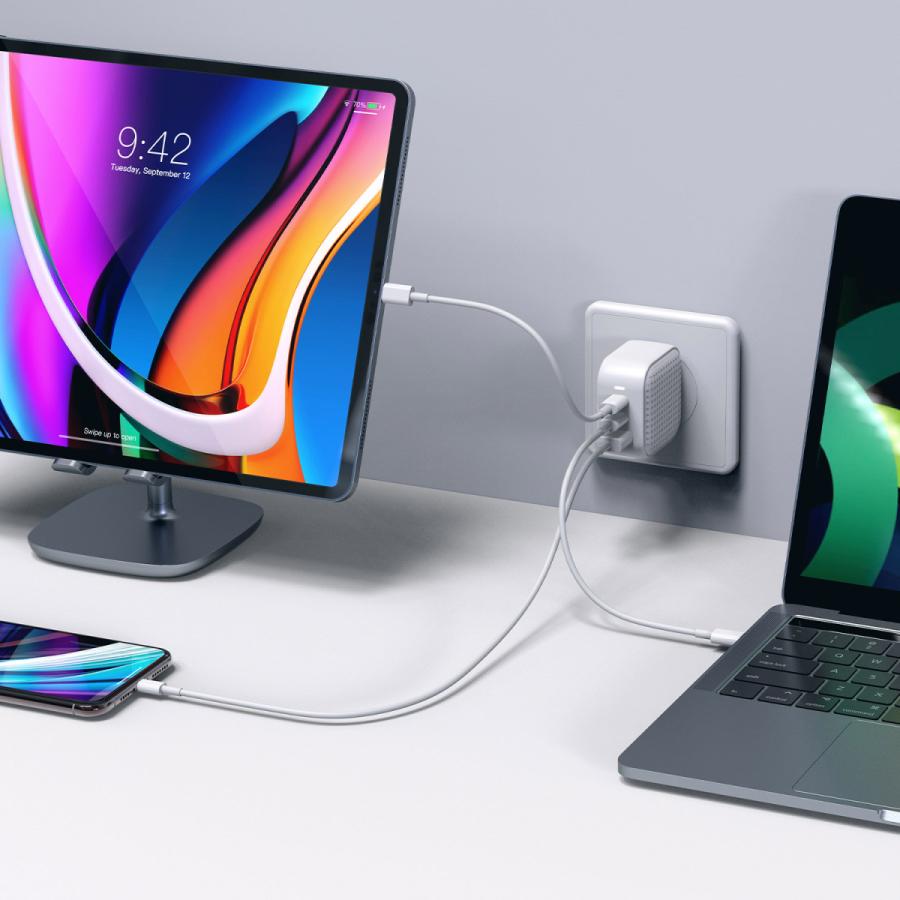 ROA AC-USB充電器 ノートパソコン・タブレットPC対応 65W/36W [3ポート：USB-Cｘ2＋USB-A /USB Power Delivery対応 /Quick Charge対応]  ホワイト HP-HJ265WH |  | 05