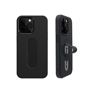 ROA iPhone 15 Pro Mag Grip フラットケース momostick ブラック MMS25305i15PR | 