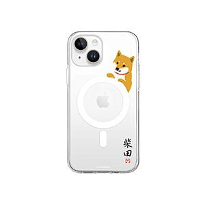 ROA iPhone 15 Plus しばたさん MagSafe対応 クリアケース abbi FRIENDS 柵の向こう ABF25399i15PL | 