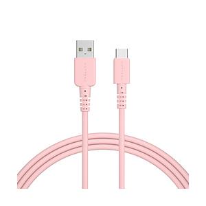 MOTTERU シリコンケーブル AtoC 2.0m  シェルピンク MOT-SLAC200-PK ［USB-A ⇔ USB-C］ | 