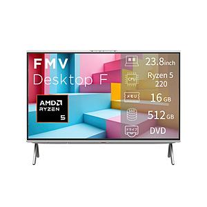 FMVF55L1WA モニター一体型デスクトップPC FMV Desktop F F55-L1 ホワイト ［23.8型 /Windows11 Home /AMD Ryzen5 /メモリ：16GB /SSD：512GB /Microsoft 365… | 富士通