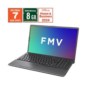 ノートパソコン FMV Note Aシリーズ A730-K ブライトブラック FMVA730KBA ［15.6型 /Windows11 Home /AMD Ryzen 7 /メモリ：8GB /SSD：512GB /Office Home an… | 富士通