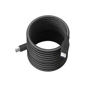 CIO USB-C ⇔ USB-Cケーブル [充電 /転送 /2.0m /PD240W /USB2.0]  ライトブラック CIO-NLSC30000-CC2-LBK ［USB-C ⇔ USB-C］ | 