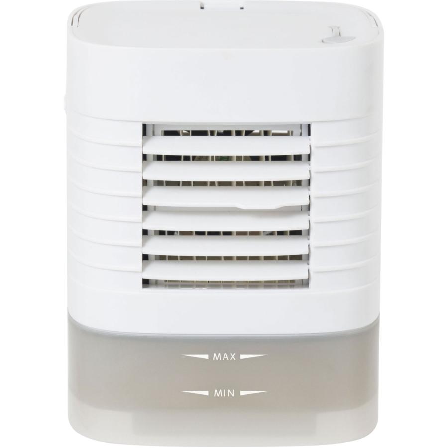 シィーネット ミニ冷風扇〔ルーバー上下調節可能・マイコンタイプ・ミニ保冷剤2個付き・持ち運びに便利な取っ手付き〕  ホワイト CRU302 |  | 04