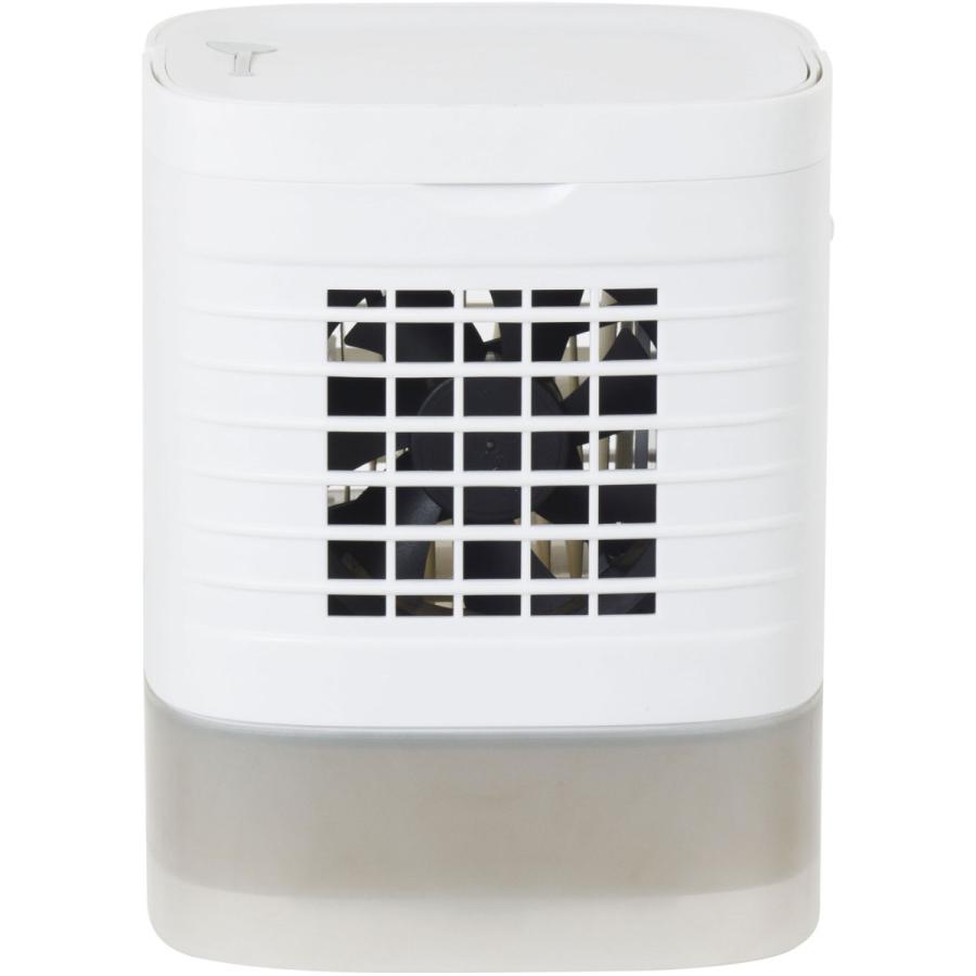 シィーネット ミニ冷風扇〔ルーバー上下調節可能・マイコンタイプ・ミニ保冷剤2個付き・持ち運びに便利な取っ手付き〕  ホワイト CRU302 |  | 05