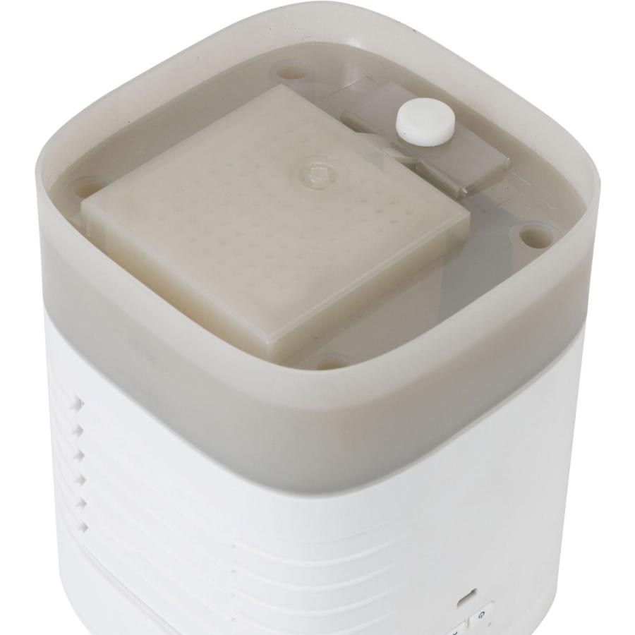 シィーネット ミニ冷風扇〔ルーバー上下調節可能・マイコンタイプ・ミニ保冷剤2個付き・持ち運びに便利な取っ手付き〕  ホワイト CRU302 |  | 07