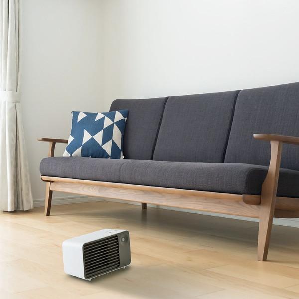 シィーネット ミニセラミックヒーター  ホワイト CDCP309WH ［人感センサー付き］ |  | 09