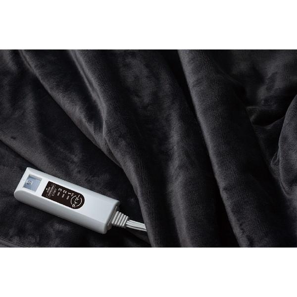 シィーネット フランネル電気掛敷毛布  ダークグレー CDMK306GY ［シングルサイズ /掛・敷毛布 /タイマーあり］ 【864】 |  | 02