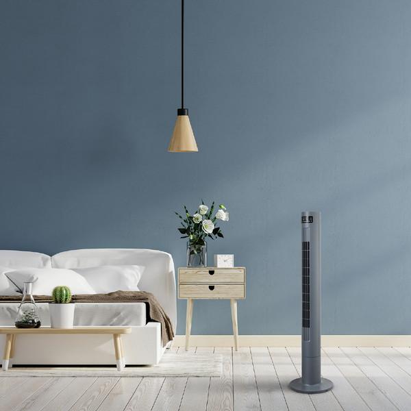 シィーネット DCスリムタワー扇リモコン  グレー CTDS104GY ［DCモーター搭載 /リモコン付き］ |  | 08