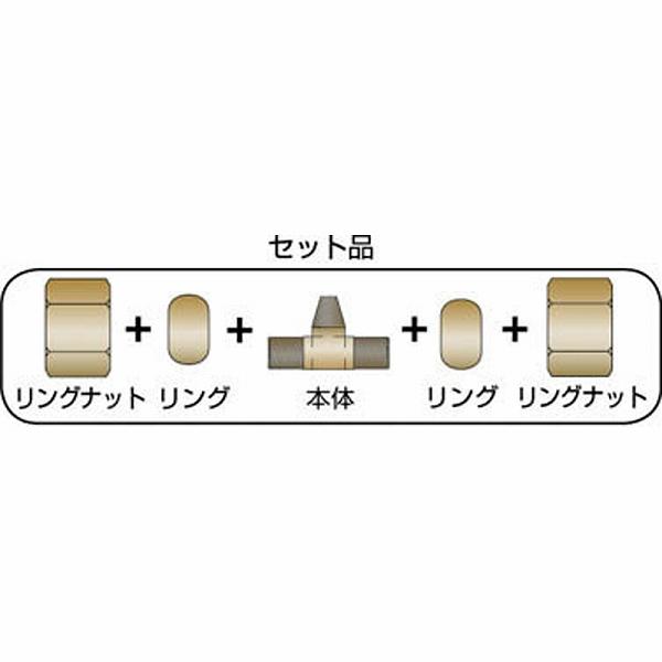 アソー RT-2208 ASOH 二方リングチーズ PT1/4XΦ8 | アソー | 01