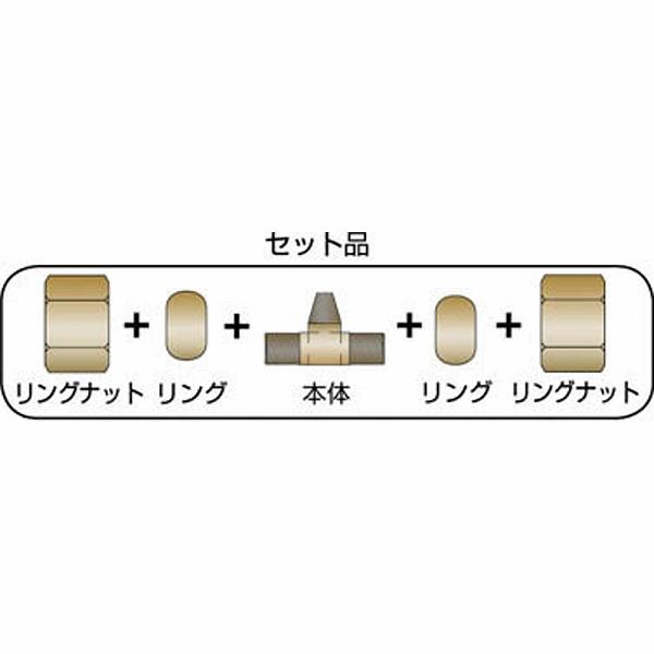 アソー RT-2410 ASOH ニ方リングチーズ PT1/2XΦ10 | アソー | 01