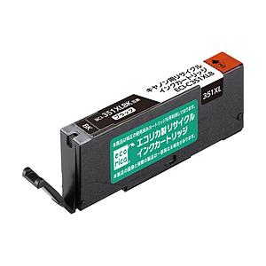 エコリカ 【リサイクル】 ［キヤノン：BCI-351XLBK（大容量ブラック）対応］ リサイクルインクカートリッジ　ECI-C351XLB | エコリカ