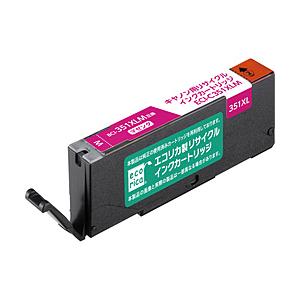 エコリカ 【リサイクル】 ［キヤノン：BCI-351XLM（マゼンタ）対応］ リサイクルインクカートリッジ　ECI-C351XLM | エコリカ